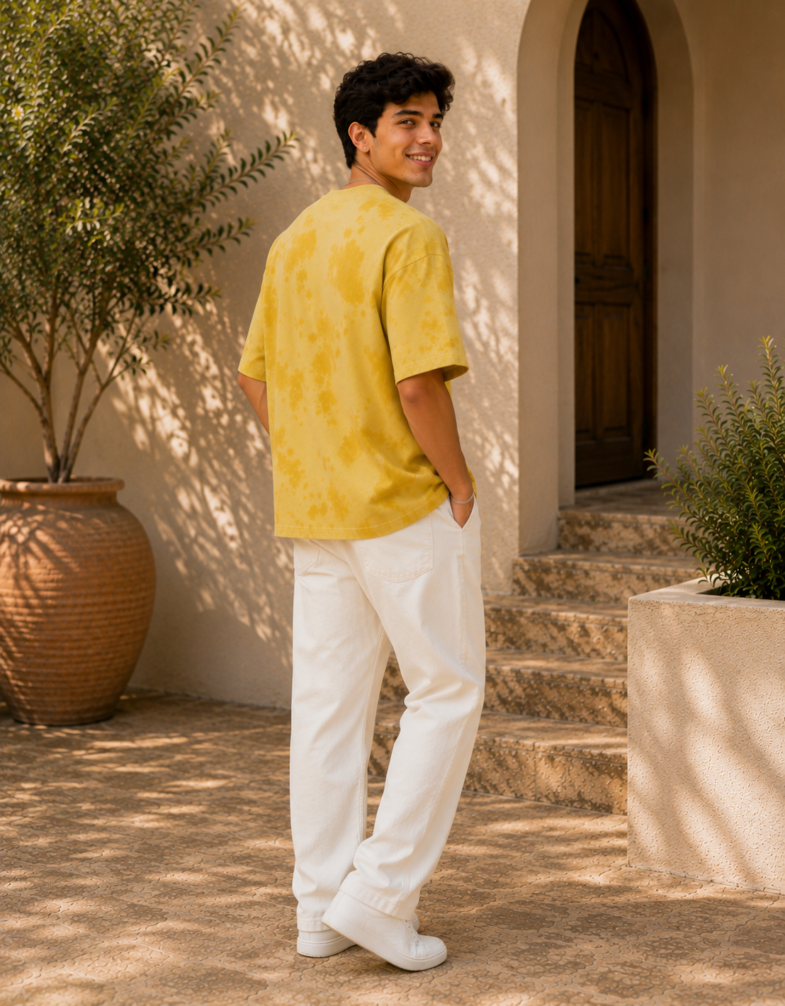 ONROGUE Relaxed Fit Tie-Dye Men’s Oversized Tee