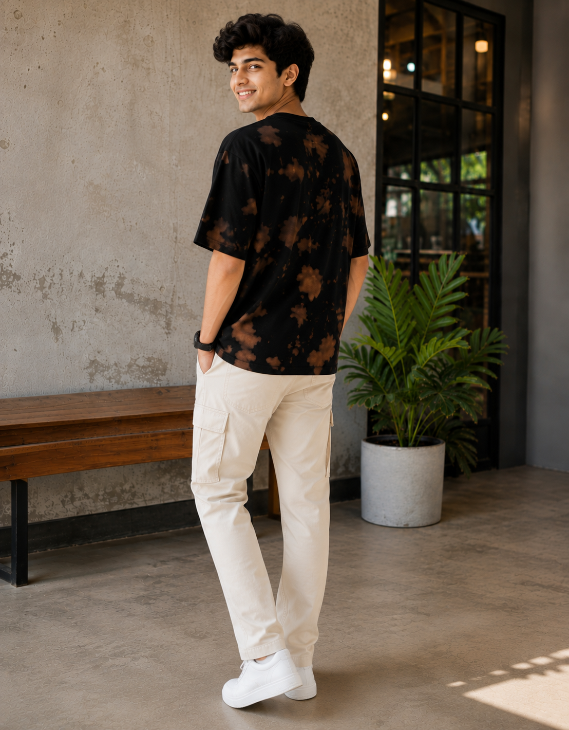 ONROGUE Relaxed Fit Tie-Dye Men’s Oversized Tee