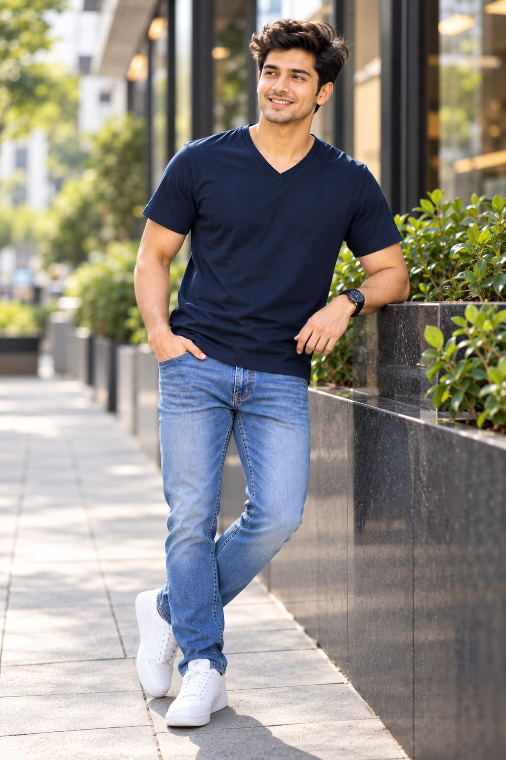 ONROGUE Men's Premium V-Neck T-Shirt