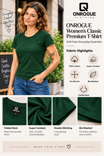 ONROGUE Women's Classic Premium T-Shirt