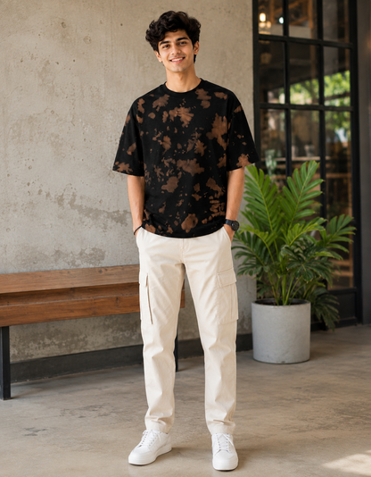 ONROGUE Relaxed Fit Tie-Dye Men’s Oversized Tee