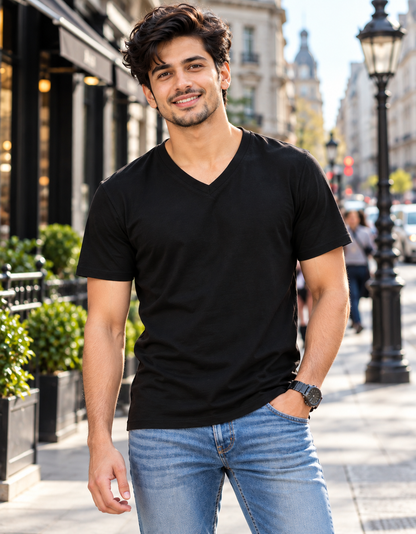 ONROGUE Men's Premium V-Neck T-Shirt
