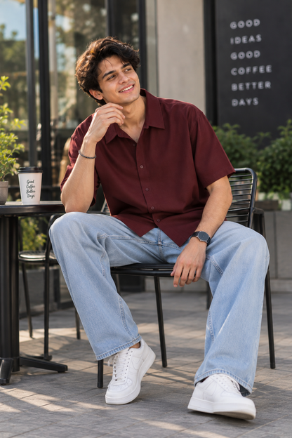ONROGUE Men's Urban Oversized Shirt