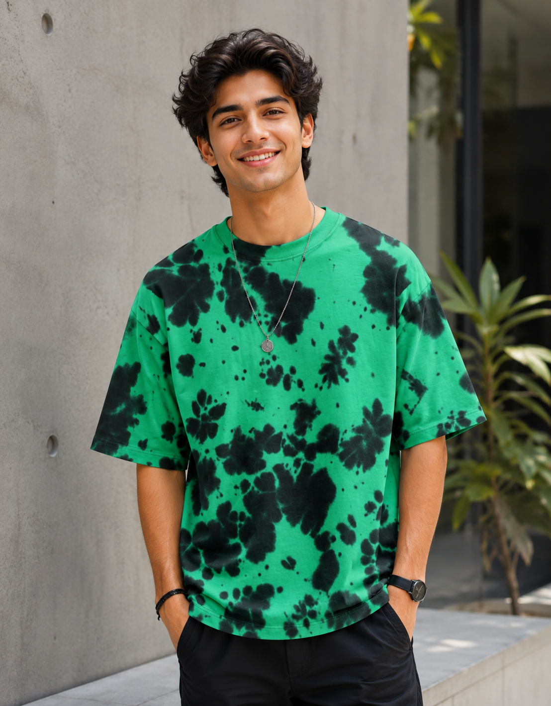 ONROGUE Relaxed Fit Tie-Dye Men’s Oversized Tee